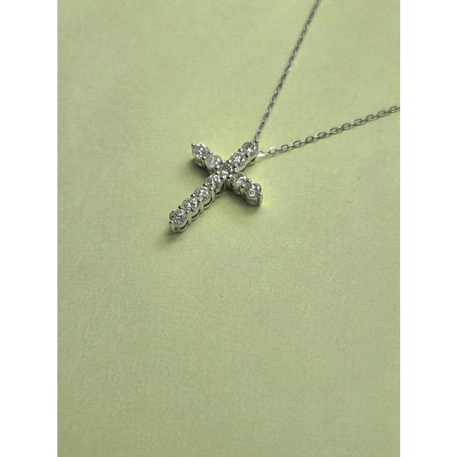 プラチナ Pt950/ダイヤモンド diamond/0.50ct クロス cross ネックレスの画像