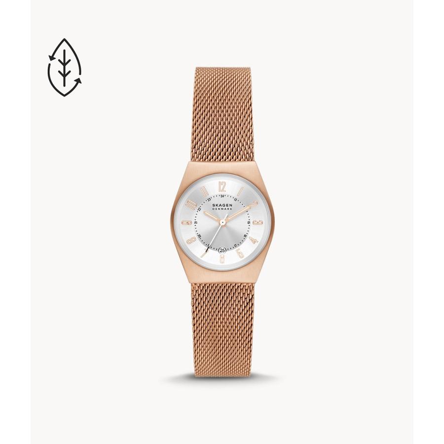 【正規品】スカーゲン　SKAGEN GRENEN LILLE 三針デイト ローズゴールド　サステナブル素材 26mm SKW3035｜kr-2004