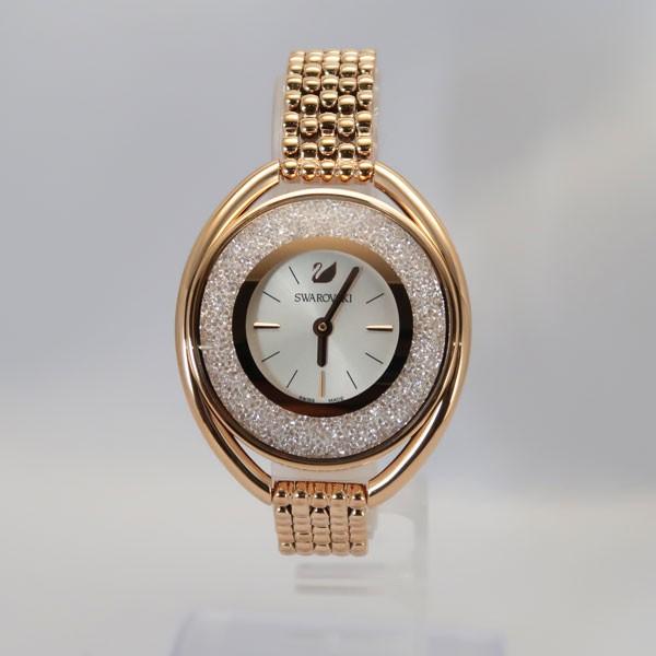 SWAROVSKI スワロフスキー Crystalline Oval Rose Gold Tone ブレスレット クリスタルライン オーバル ...