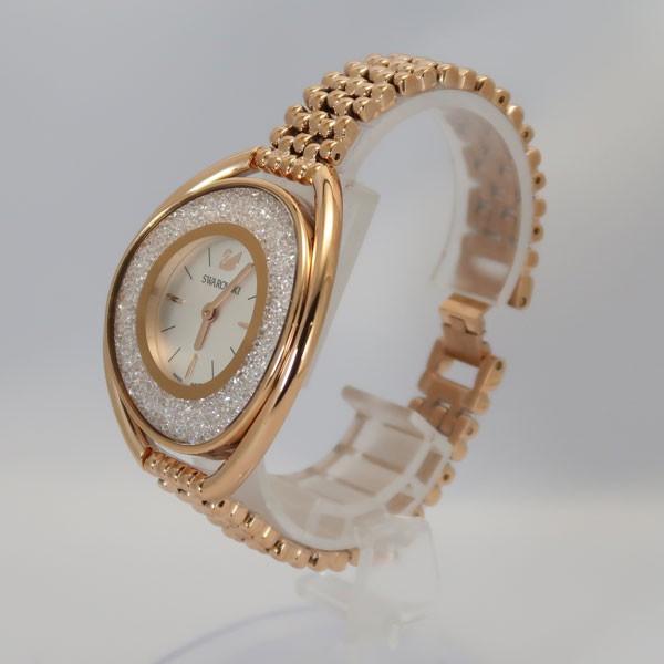 SWAROVSKI スワロフスキー Crystalline Oval Rose Gold Tone ブレスレット クリスタルライン オーバル ...