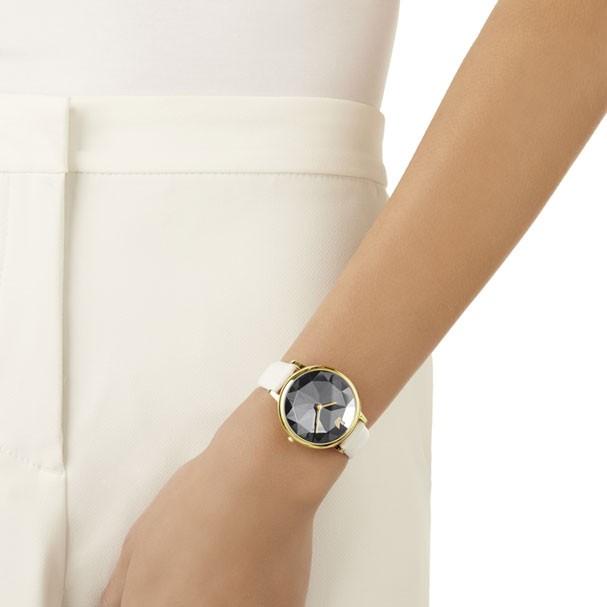 苫小牧バナナ】美品 SWAROVSKI/スワロフスキー Crystal Lake ウォッチ