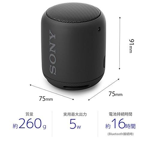 ソニー SONY ワイヤレスポータブルスピーカー 重低音モデル SRS-XB10 : 防水/Bluetooth対応 ブラック SRS-XB10 B｜kr-store｜06