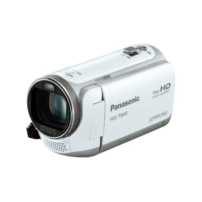 【時間指定不可】 パナソニック デジタルハイビジョンビデオカメラ HDC-TM45-W クリアホワイト 内蔵メモリー32GB TM45 ビデオカメラ