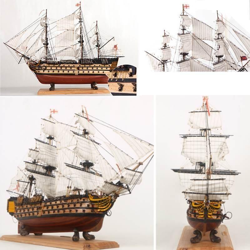 木製パズル 模型 木製 帆船5 組み立てキット 英国海軍 ヴィクトリー :h-j585508163-20190917:KRB商店 - 通販