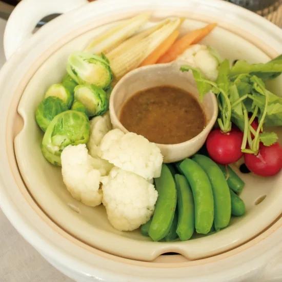 長谷園 土鍋 ヘルシー 蒸し鍋 中 27cm 1800ml 2-4人用 直火 専用 白