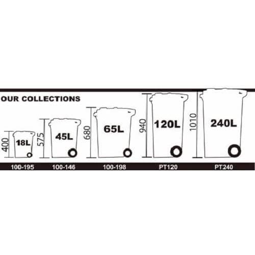 ダルトン(Dulton) プラスチック トラッシュカン ゴミ箱 ふた付き 大型 屋外 120L グレー PT120GY | DULTON | 03