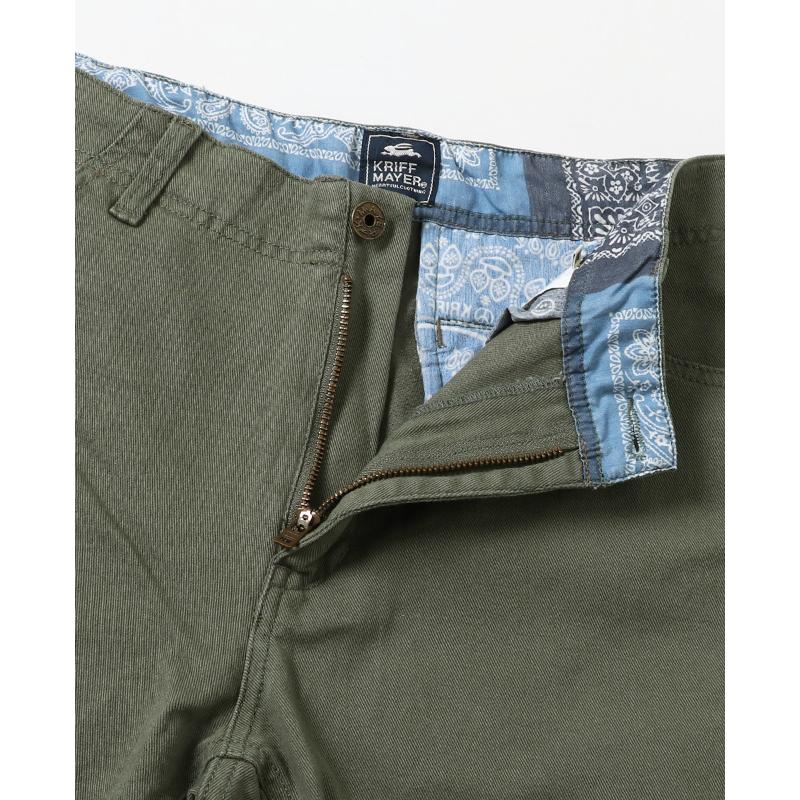 メンズ ボトムス ロングパンツ スリムパンツ スリムテーパードパンツ チノパン 無地 ストレッチツイルスリムカーゴパンツ KRIFF MAYER クリフメイヤー | KRIFF MAYER | 12