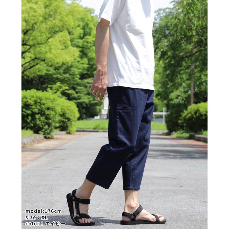 クリフメイヤー KRIFF MAYER メンズ ボトムス 7分丈 半端丈 膝下 ウエストゴム 無地 ベーシック ズボン チノパン カジュアル 夏 ストレッチクロップドパンツ | KRIFF MAYER | 09