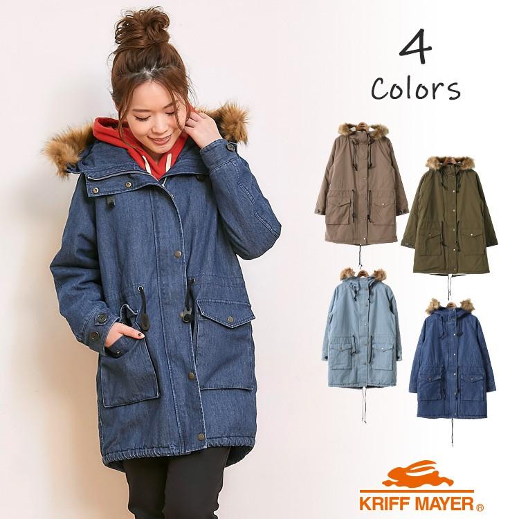 モッズコート レディース 冬 ジャケット アウター ミディアム丈 エコファー Kriff Mayer Ladys クリフメイヤーレディース 18fw l Kriff Mayer 通販 Yahoo ショッピング