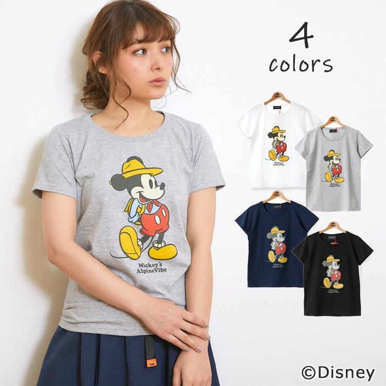 Tシャツ レディース 半袖 夏 綿100 半袖tシャツ Disney ミッキーマウス Outdoor Kriff Mayer Ladys クリフメイヤーレディース 19ss l Kriff Mayer 通販 Yahoo ショッピング