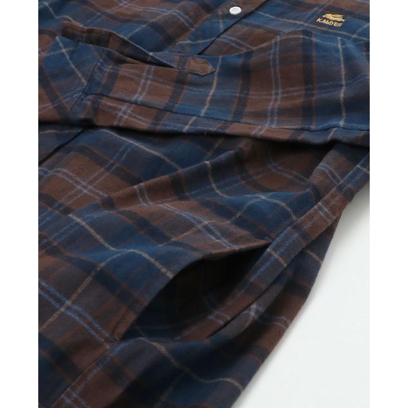 シャツワンピース ロング チェック 長袖 秋 冬 ネルシャツ ロングシャツ チェックネルワンピース Kriff Mayer Ladys クリフメイヤーレディース fw l Kriff Mayer 通販 Yahoo ショッピング
