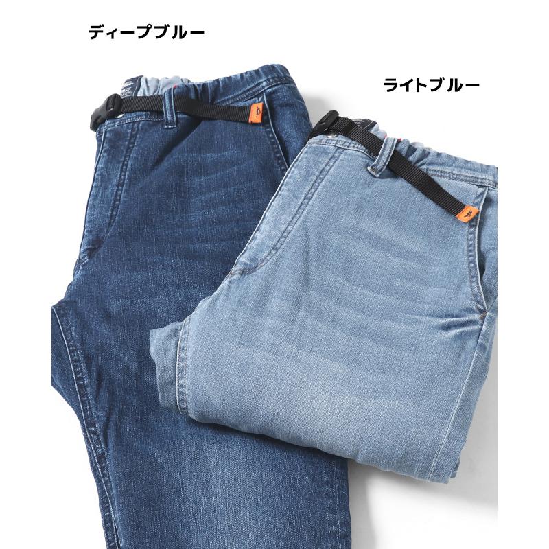 クリフメイヤー KRIFF MAYER メンズ ボトムス ロングパンツ テーパード 暖かい 裏起毛 防寒 ウエストゴム 防風 アタタカ デニムクライミングパンツ | KRIFF MAYER | 17