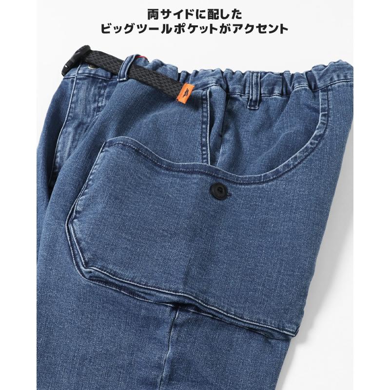 メンズ ボトムス ロングパンツ クライミングパンツ テーパード ジーンズ ストレッチ 無地 デニムキャンプパンツ KRIFF MAYER クリフメイヤー｜kriffmayer｜13