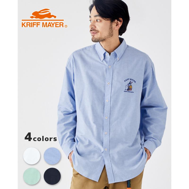 KRIFF MAYER（クリフメイヤー） メンズ 長袖 シャツ オックスフォード