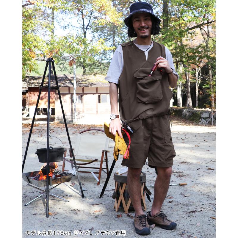 クリフメイヤー KRIFF MAYER メンズ ショートパンツ ボトムス 短パン 無地 膝上丈 撥水 ゆったり ウエストゴム アウトドア GEARショーツ | KRIFF MAYER | 04