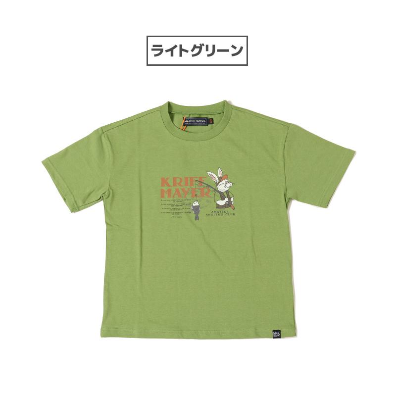 クリフメイヤー キッズ KRIFF MAYER KIDS 半袖Tシャツ 120cm〜170cm ジュニア キャラクター うさぎ 伸縮性 春 夏 柔らかい キャンプラビット 半袖T 釣り｜kriffmayer｜20