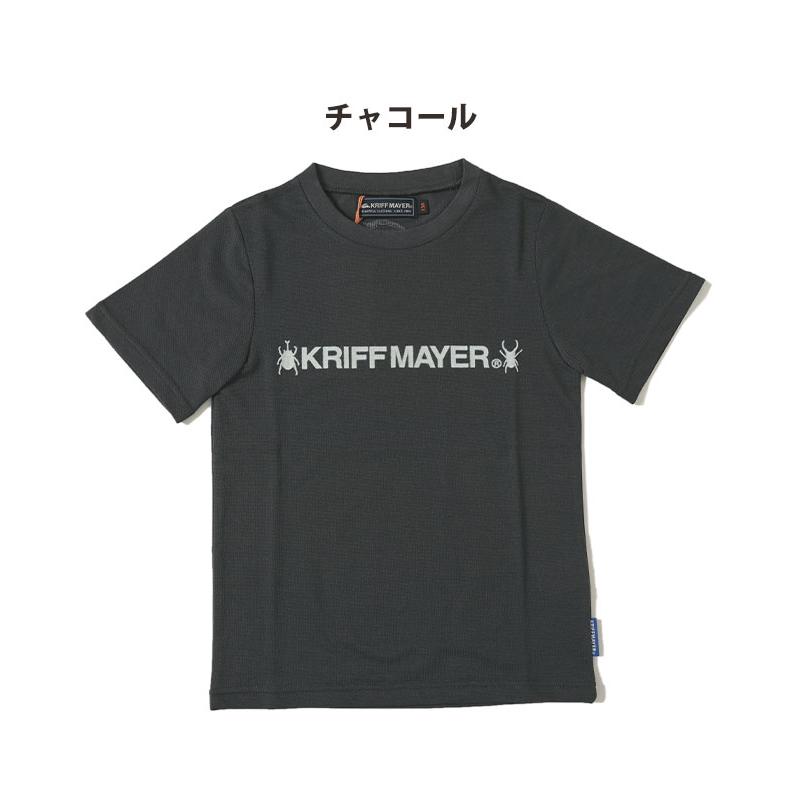 クリフメイヤー キッズ KRIFF MAYER KIDS 半袖 Tシャツ 虫 ロゴ フロッキー プリント 速乾 涼しい 夏 通学 男の子 女の子 2023SS さらっと カブクワT｜kriffmayer｜19