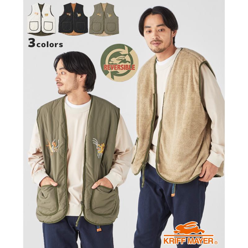 KRIFF MAYER（クリフメイヤー） メンズ ベスト リバーシブル メンズ