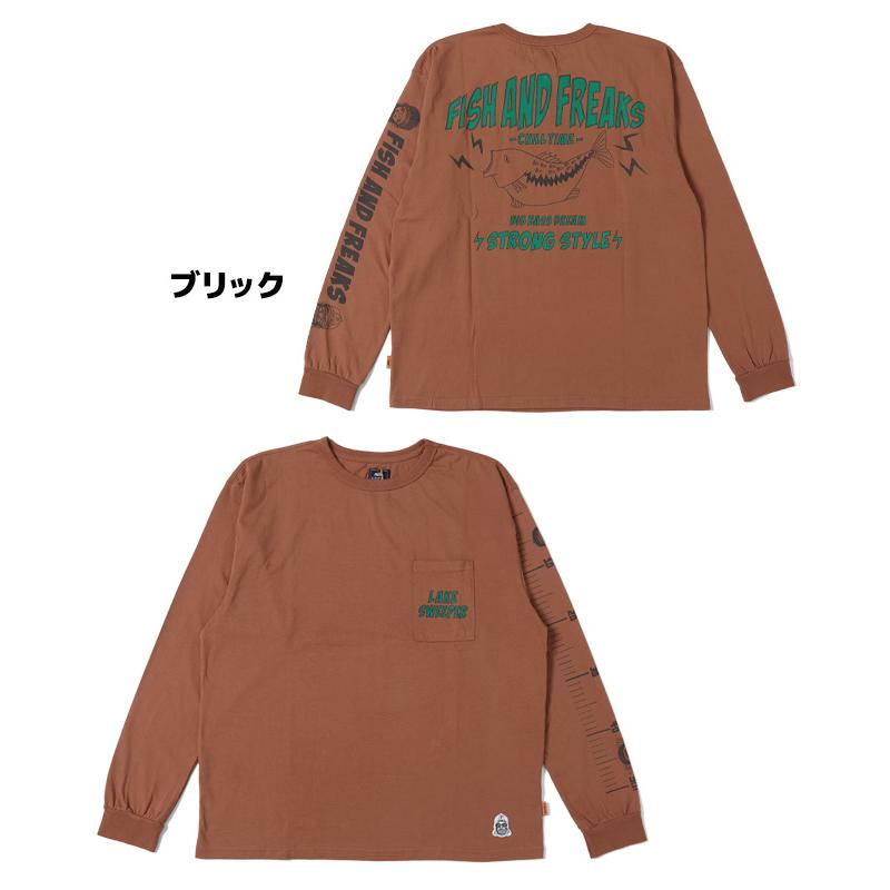 クリフメイヤー KRIFF MAYER メンズ ユニセックス 長袖 Tシャツ ロンT バックプリント 袖プリント アウトドア キャンプ チルタイムロンT 釣り｜kriffmayer｜22