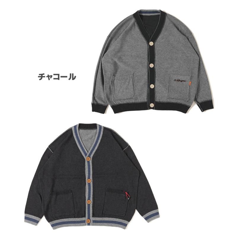 クリフメイヤー KRIFF MAYER メンズ レディース ユニセックス 長袖 カーディガン リバーシブル 刺繍 2way アメカジ カジュアル ひっくり ニット カーデ | KRIFF MAYER | 20