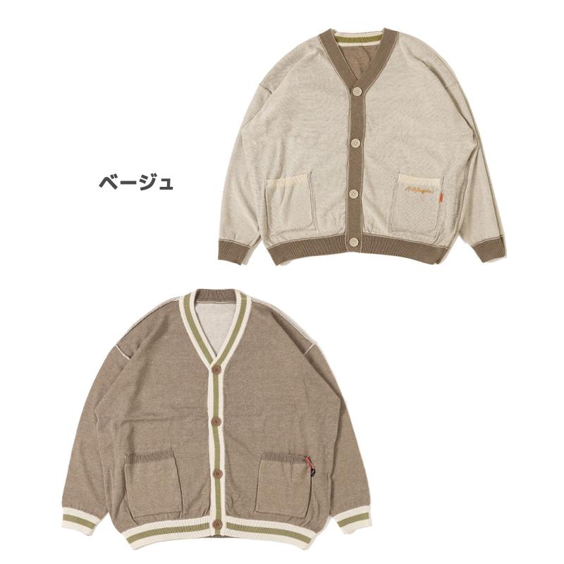 クリフメイヤー KRIFF MAYER メンズ レディース ユニセックス 長袖 カーディガン リバーシブル 刺繍 2way アメカジ カジュアル ひっくり ニット カーデ | KRIFF MAYER | 21