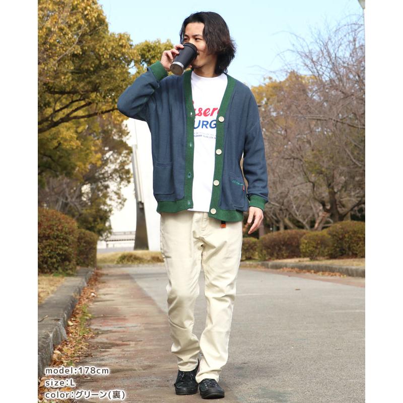 クリフメイヤー KRIFF MAYER メンズ レディース ユニセックス 長袖 カーディガン リバーシブル 刺繍 2way アメカジ カジュアル ひっくり ニット カーデ | KRIFF MAYER | 07