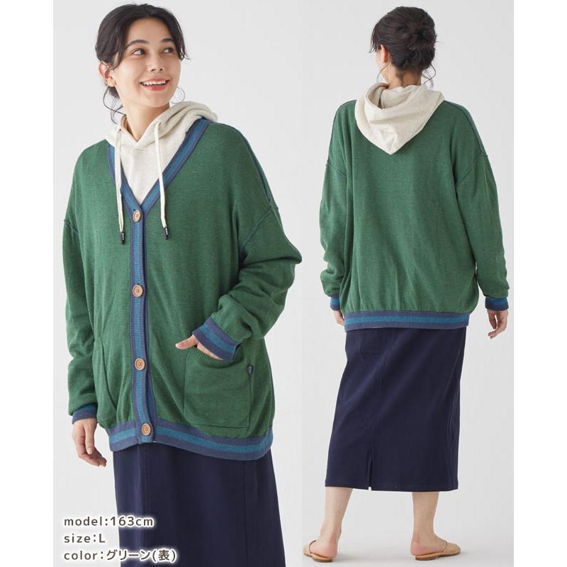 クリフメイヤー KRIFF MAYER メンズ レディース ユニセックス 長袖 カーディガン リバーシブル 刺繍 2way アメカジ カジュアル ひっくり ニット カーデ | KRIFF MAYER | 08