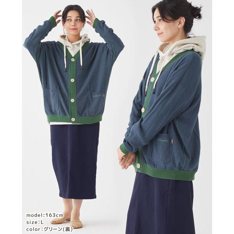 クリフメイヤー KRIFF MAYER メンズ レディース ユニセックス 長袖 カーディガン リバーシブル 刺繍 2way アメカジ カジュアル ひっくり ニット カーデ | KRIFF MAYER | 09