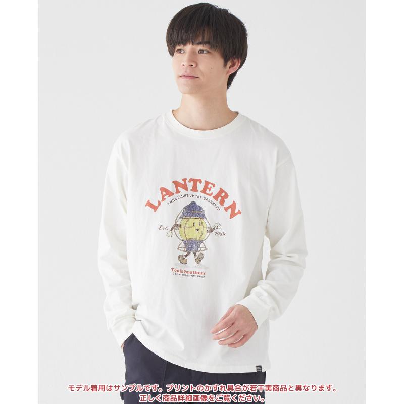 クリフメイヤー KRIFF MAYER メンズ ユニセックス 長袖 Tシャツ プリント アウトドア キャンプ コットン100 カジュアル ツールブラザーズロンT(ランタン)｜kriffmayer｜07