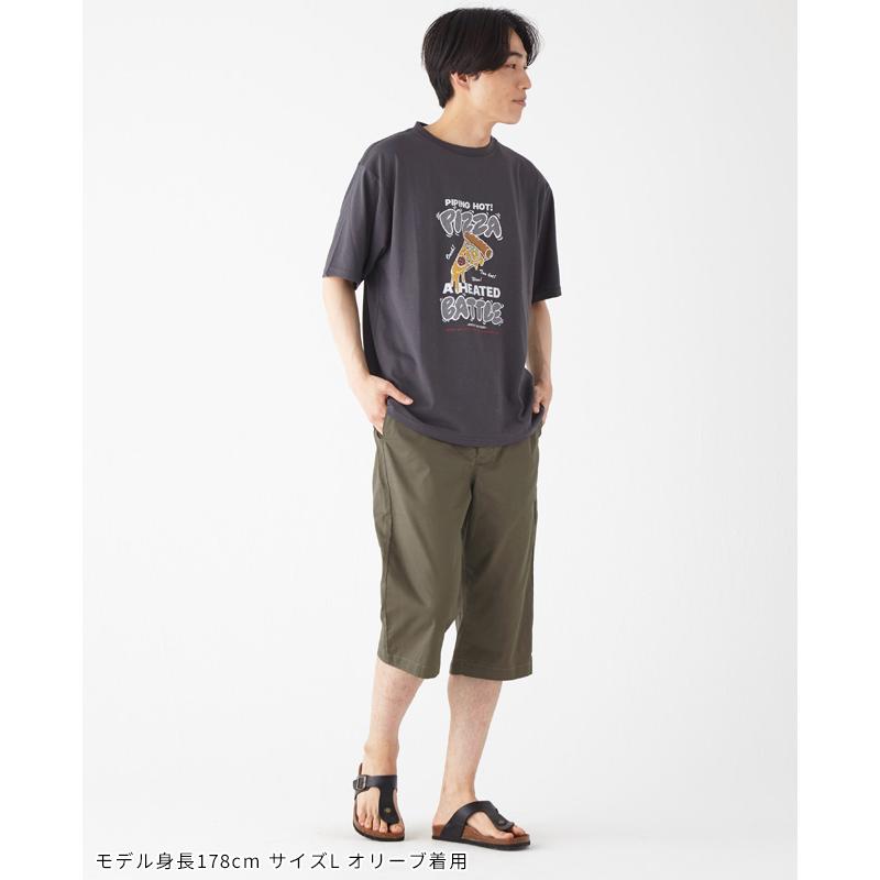 クリフメイヤー KRIFF MAYER メンズ ボトムス 7分丈 半端丈 膝下 ひざ下 イージーパンツ ウエストゴム 腰紐 無地 WEB限定 COOL MAX クロップドパンツ | KRIFF MAYER | 15