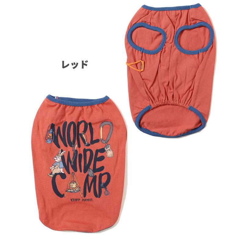 クリフメイヤードッグ KRIFF MAYER DOG Tシャツ ノースリーブ ロゴ ドッグ お揃い 犬服 ドッグウェア 綿100 ペアルック 伸縮性 小型犬 DOG キャンプラビット T |  | 22