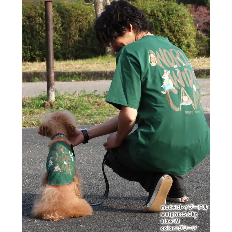 クリフメイヤードッグ KRIFF MAYER DOG Tシャツ ノースリーブ ロゴ ドッグ お揃い 犬服 ドッグウェア 綿100 ペアルック 伸縮性 小型犬 DOG キャンプラビット T |  | 10