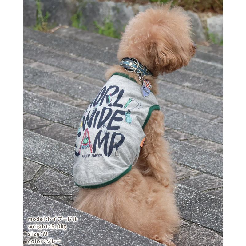 クリフメイヤードッグ KRIFF MAYER DOG Tシャツ ノースリーブ ロゴ ドッグ お揃い 犬服 ドッグウェア 綿100 ペアルック 伸縮性 小型犬 DOG キャンプラビット T |  | 13
