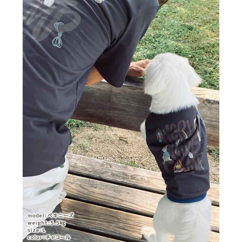 クリフメイヤードッグ KRIFF MAYER DOG Tシャツ ノースリーブ ロゴ ドッグ お揃い 犬服 ドッグウェア 綿100 ペアルック 伸縮性 小型犬 DOG キャンプラビット T |  | 14