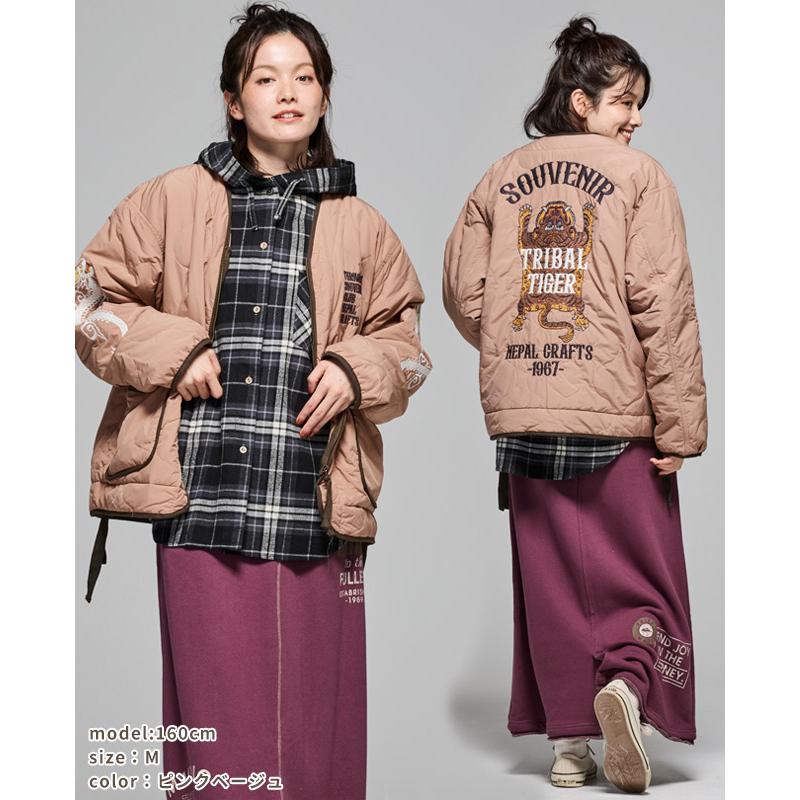 クリフメイヤー KRIFF MAYER メンズ アウター ユニセックス 中綿 ヴィンテージ風 お揃い アメカジ トラ タイガー カジュアル スーベニア 刺繍 キルト ジャケット | KRIFF MAYER | 14