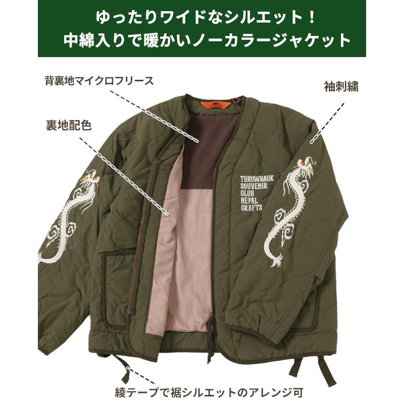 クリフメイヤー KRIFF MAYER メンズ アウター ユニセックス 中綿 ヴィンテージ風 お揃い アメカジ トラ タイガー カジュアル スーベニア 刺繍 キルト ジャケット | KRIFF MAYER | 15