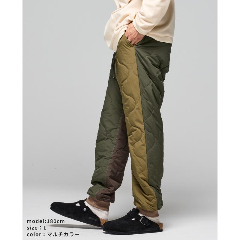 クリフメイヤー KRIFF MAYER メンズ ボトムス ロングパンツ フェイクダウンパンツ テーパード ウエストゴム 暖かい 中綿キルトクライミングパンツ | KRIFF MAYER | 10