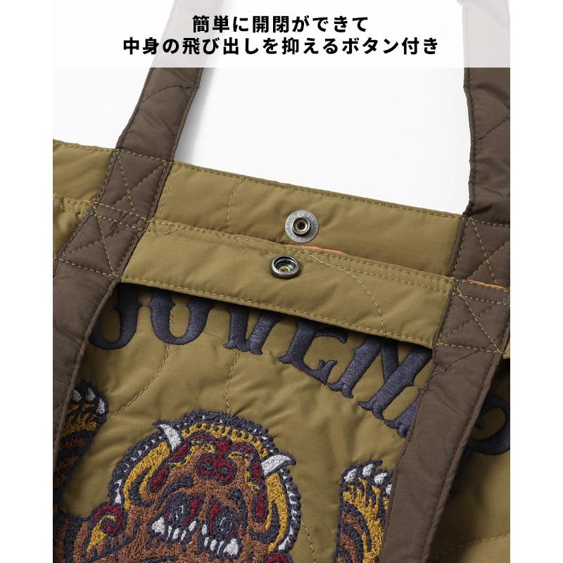 クリフメイヤー KRIFF MAYER メンズ レディース ユニセックス 男女兼用 キルト A4サイズ 軽量 おしゃれ アメカジ スーベニア刺繍トートバッグ | KRIFF MAYER | 16