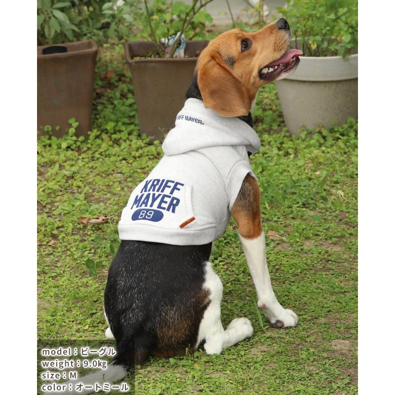 クリフメイヤードッグ KRIFF MAYER DOG アメカジ ドッグ お揃い 犬服 カレッジロゴ 暖かい ペアルック カラフル 防寒 小型犬 中型犬 ロゴ スウェット パーカー | KRIFF MAYER | 17