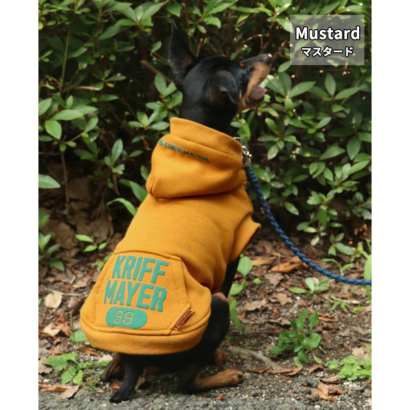 クリフメイヤードッグ KRIFF MAYER DOG アメカジ ドッグ お揃い 犬服 カレッジロゴ 暖かい ペアルック カラフル 防寒 小型犬 中型犬 ロゴ スウェット パーカー | KRIFF MAYER | 21