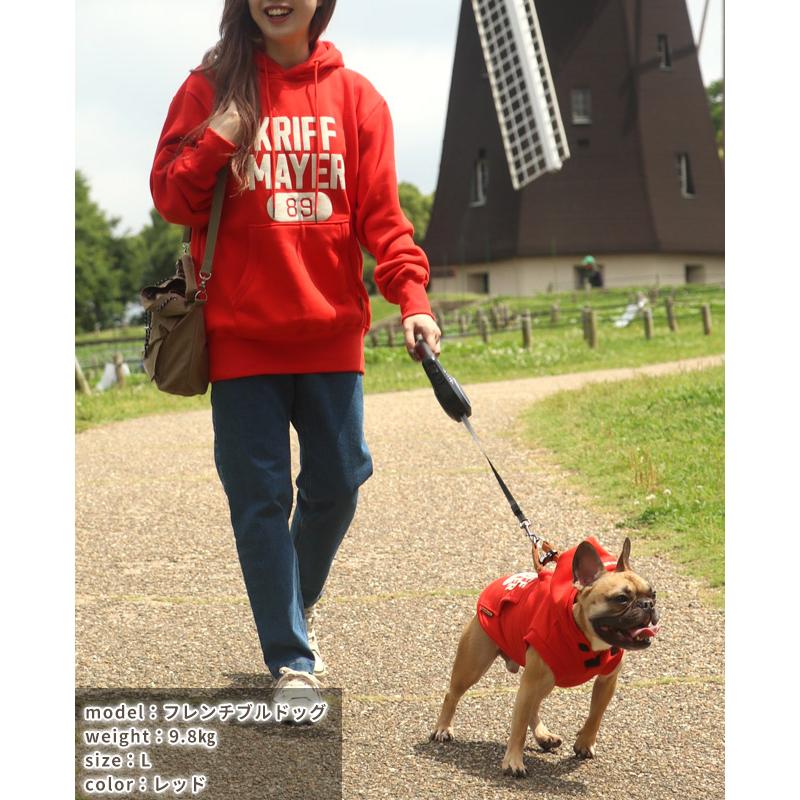 クリフメイヤードッグ KRIFF MAYER DOG アメカジ ドッグ お揃い 犬服 カレッジロゴ 暖かい ペアルック カラフル 防寒 小型犬 中型犬 ロゴ スウェット パーカー | KRIFF MAYER | 14