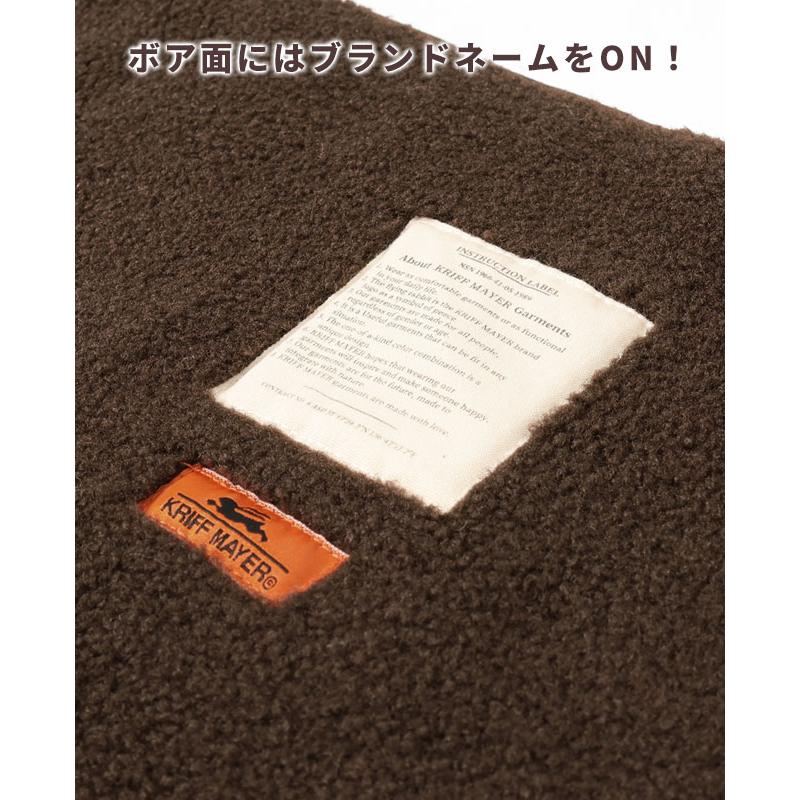 クリフメイヤードッグ KRIFF MAYER DOG ドッグカフェ ブランケット ロゴ お揃い 暖かい ペアルック ボア 刺繍 防寒 スーベニア 小型犬 ドッグ カフェ マット | KRIFF MAYER | 10
