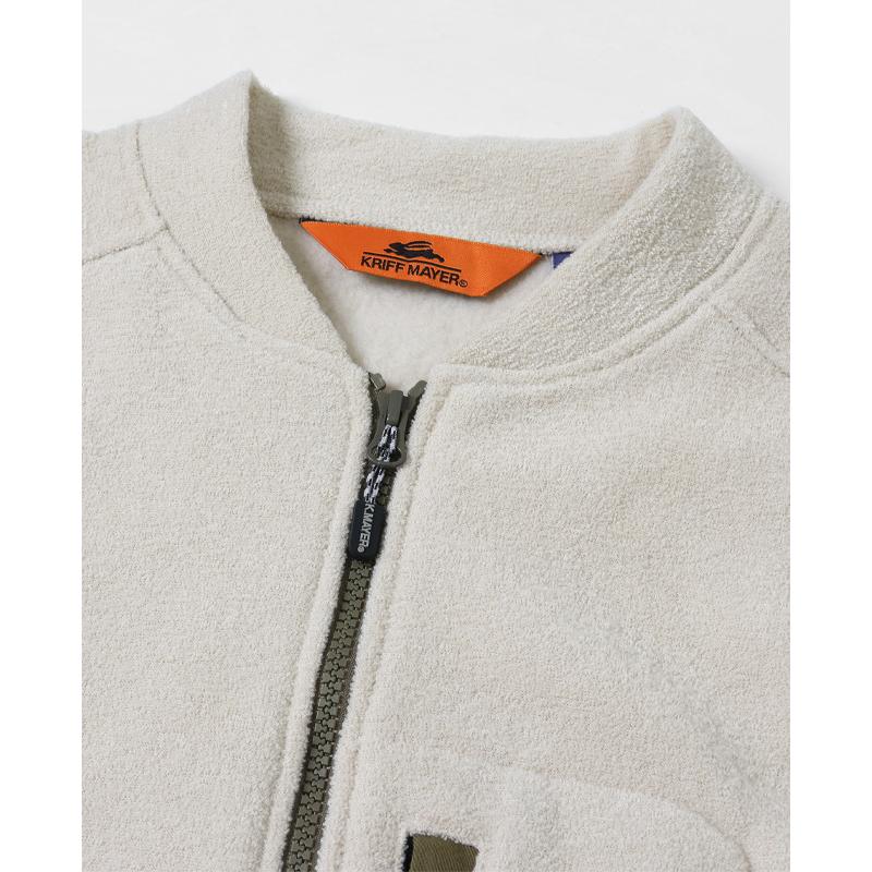 クリフメイヤー KRIFF MAYER メンズ ユニセックス  長袖 カーディガン ライトアウター ジャケット 裏起毛 ワイド 羽織り 秋 冬 ブークレZIPカーデ | KRIFF MAYER | 15