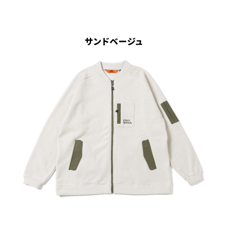 クリフメイヤー KRIFF MAYER メンズ ユニセックス  長袖 カーディガン ライトアウター ジャケット 裏起毛 ワイド 羽織り 秋 冬 ブークレZIPカーデ | KRIFF MAYER | 18