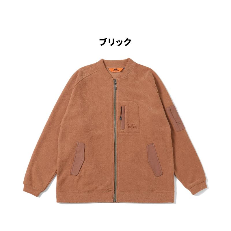 クリフメイヤー KRIFF MAYER メンズ ユニセックス  長袖 カーディガン ライトアウター ジャケット 裏起毛 ワイド 羽織り 秋 冬 ブークレZIPカーデ | KRIFF MAYER | 19