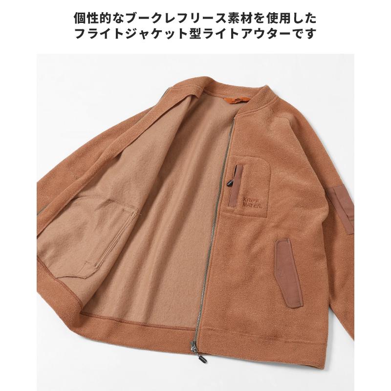 クリフメイヤー KRIFF MAYER メンズ ユニセックス  長袖 カーディガン ライトアウター ジャケット 裏起毛 ワイド 羽織り 秋 冬 ブークレZIPカーデ | KRIFF MAYER | 10