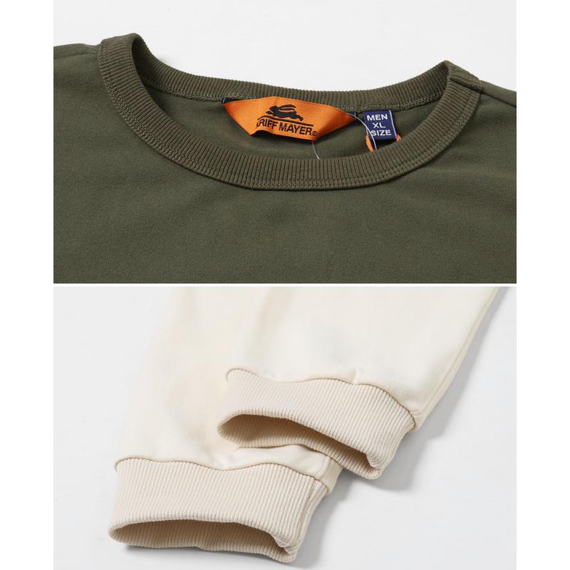 クリフメイヤー KRIFF MAYER メンズ ユニセックス 長袖 Tシャツ ブランドロゴ 微起毛 ストレッチ アメカジ アウトドア もちのびロゴプリントロンT | KRIFF MAYER | 17