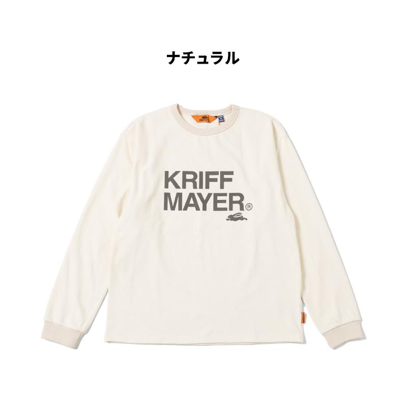 クリフメイヤー KRIFF MAYER メンズ ユニセックス 長袖 Tシャツ ブランドロゴ 微起毛 ストレッチ アメカジ アウトドア もちのびロゴプリントロンT | KRIFF MAYER | 18
