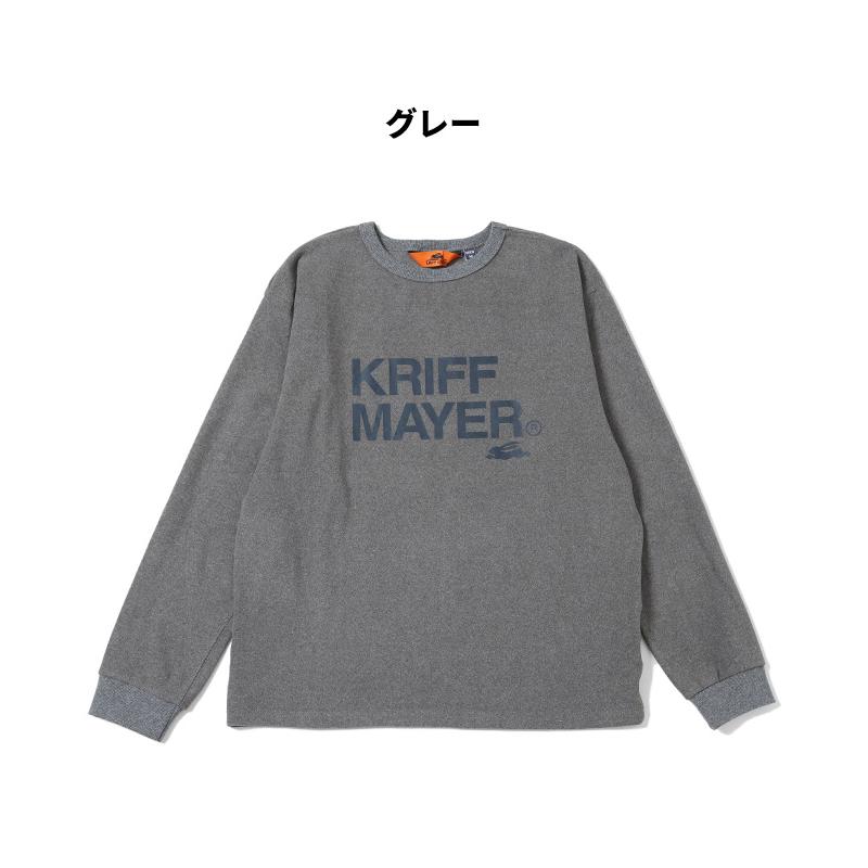 クリフメイヤー KRIFF MAYER メンズ ユニセックス 長袖 Tシャツ ブランドロゴ 微起毛 ストレッチ アメカジ アウトドア もちのびロゴプリントロンT | KRIFF MAYER | 19