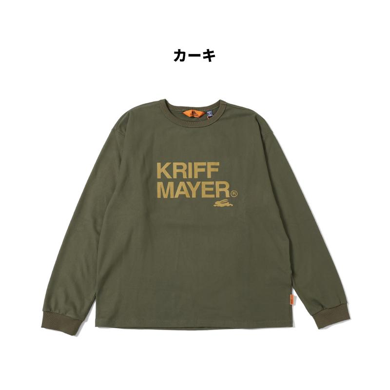 クリフメイヤー KRIFF MAYER メンズ ユニセックス 長袖 Tシャツ ブランドロゴ 微起毛 ストレッチ アメカジ アウトドア もちのびロゴプリントロンT | KRIFF MAYER | 22